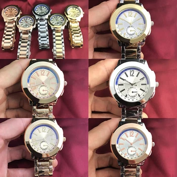 

2019 New Stainless Steel Men Women Couples Quartz Watches Fashion Luxury Jewelry Gift Wedding Exquisite Charm Retro