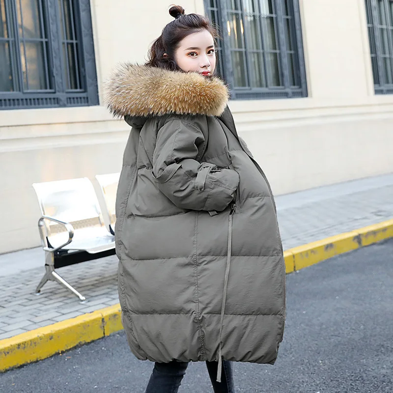 

Cotton Coat Women's Mid-length 2018 New Style Winter Students BF Cotton-padded Jacket Thick Cotton-padded Clothes INS down Coat