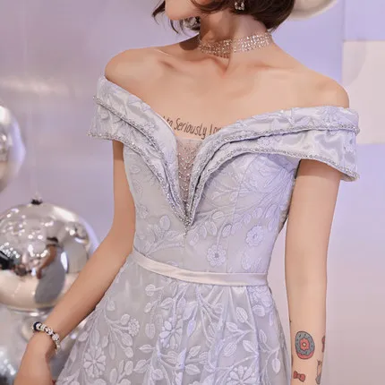 

light grey embroidery beading rococo long dress vintage medieval dress Renaissance princess Victoria gown