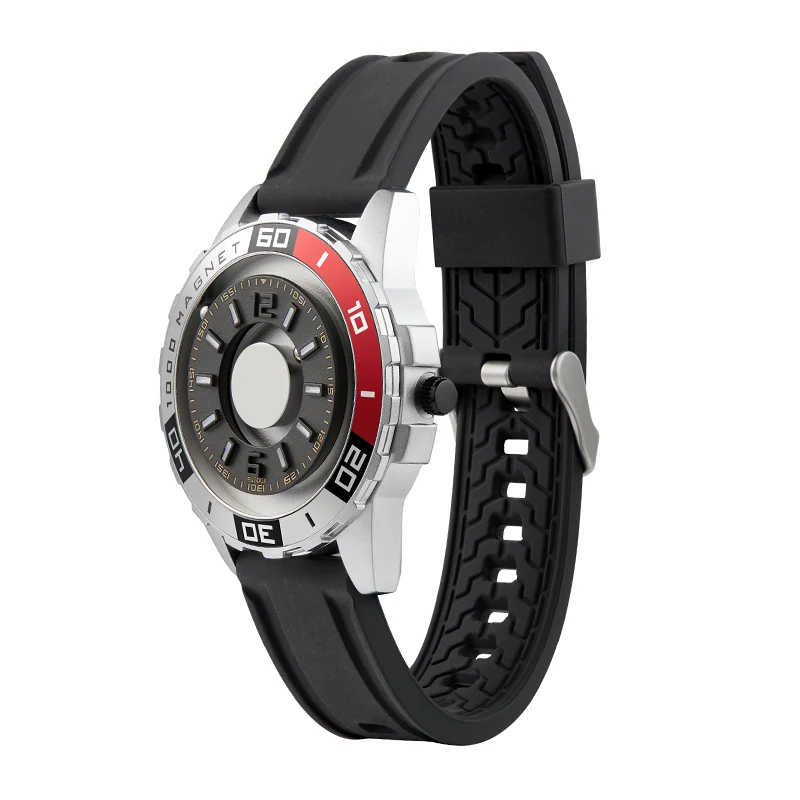 EUTOUR-reloj multifunción de metal magnético para hombre, nuevo e innovador, deportivo, de cuarzo, Correa simple, piloto - Imagen 5