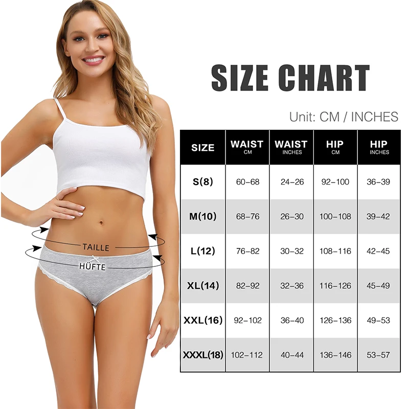 S-3XL Cotton Women Underwear Det 5pcs/pack Panties For Women Mid Rise Solid  Colors Women Briefs Sexy Female Lingerie