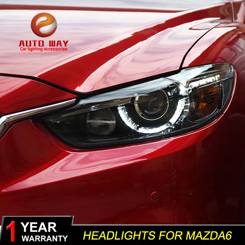 Car Styling for Mazda Atenza Mazda6 Headlights Mazda 6 M6 20132016 LED Headlight DRL Lens