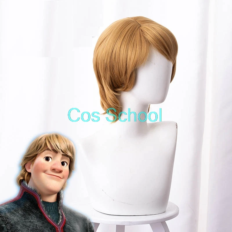 Cos School Frozen 2 Косплей парики Эльза Анна Кристофф мужские и женские парики Снежная королева принцесса волосы Хэллоуин парик аксессуары