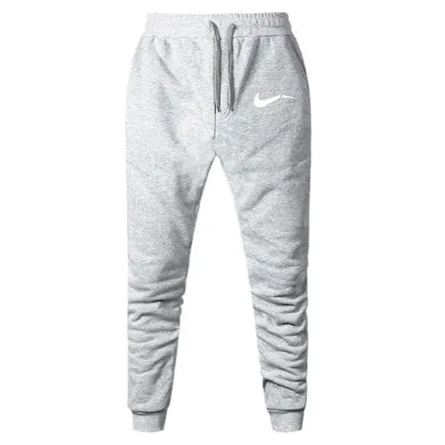 Light gray 14 Осень, Мужская одежда для бега, повседневные узкие штаны для тренировок, большие размеры - Цвет: Light gray 14