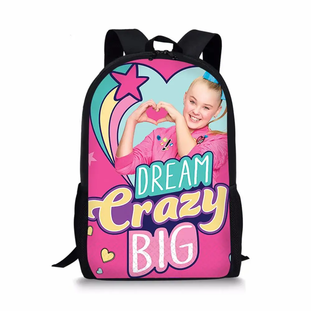 THIKIN новые Jojo Siwa школьные рюкзаки для девочек Детские рюкзаки для девочек и мальчиков ортопедическая емкость дорожная сумка Детская сумка для книг - Цвет: as picture