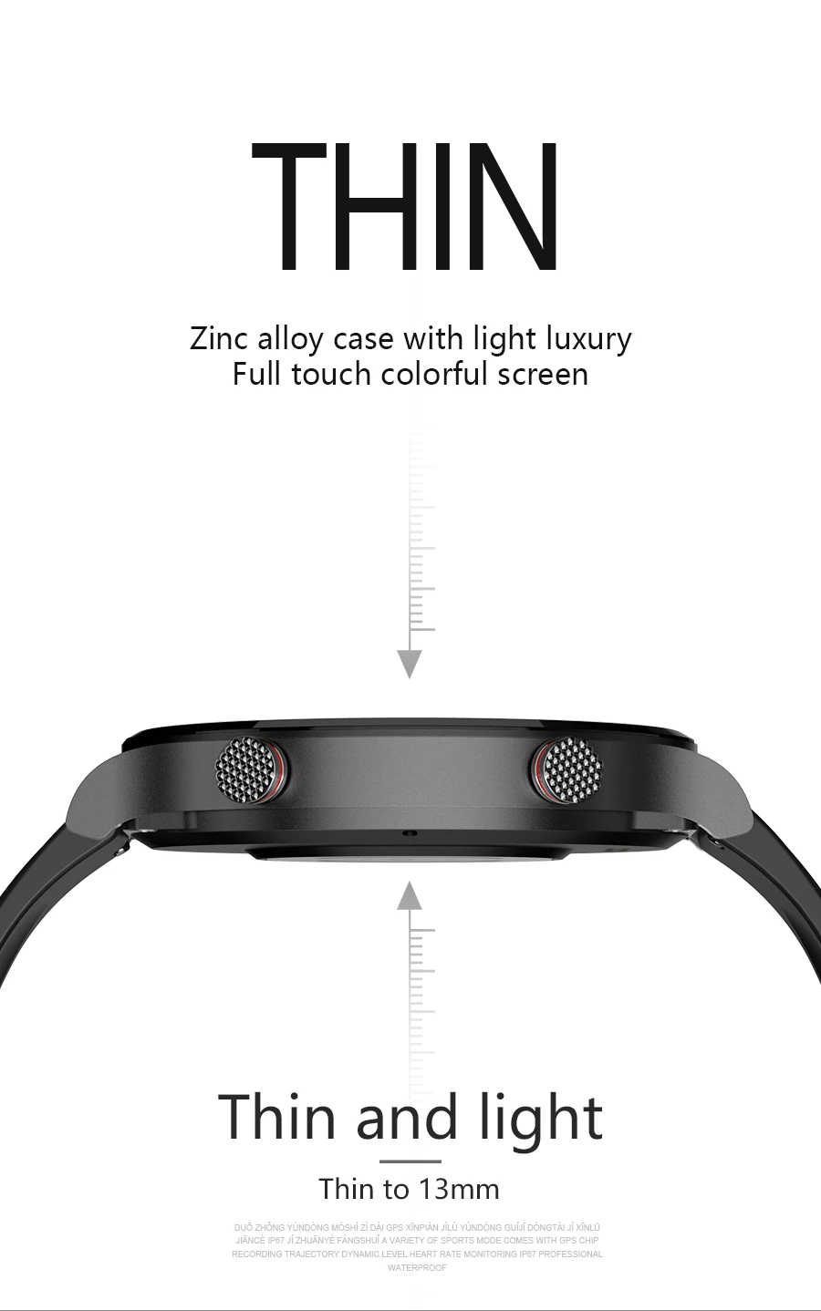 Men's Smart watch Sports watch Full screen touch Bluetooth call Heart rate monitoring IP67 waterproof For men 5 H8f94b3a8a26c4add99759e2907018538k
