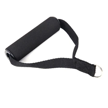 

Pull Rope Handle D-Ring Nylon Belt Elastic Foam Bar Fitness Equipment Accessories Home Exercise