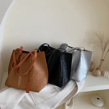 

Handbag Big Bag Female 2019 New Trend Shoulder Bag Large Capacity Female Bag Simple Fashion Shopping Daughter Bag