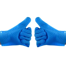 1 шт. силиконовые кухонные перчатки для духовки термостойкие силиконовые кулинарные рукавица для Гриль-барбекю горшок держатель прихватка кухонные перчатки для выпечки