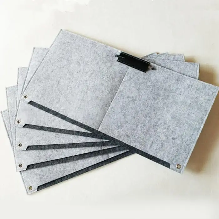 New Style Grey Washable Felt Table Mat Book Pen Holder Gaming Mouse Pad Computer Cushion for Home School Office Use
