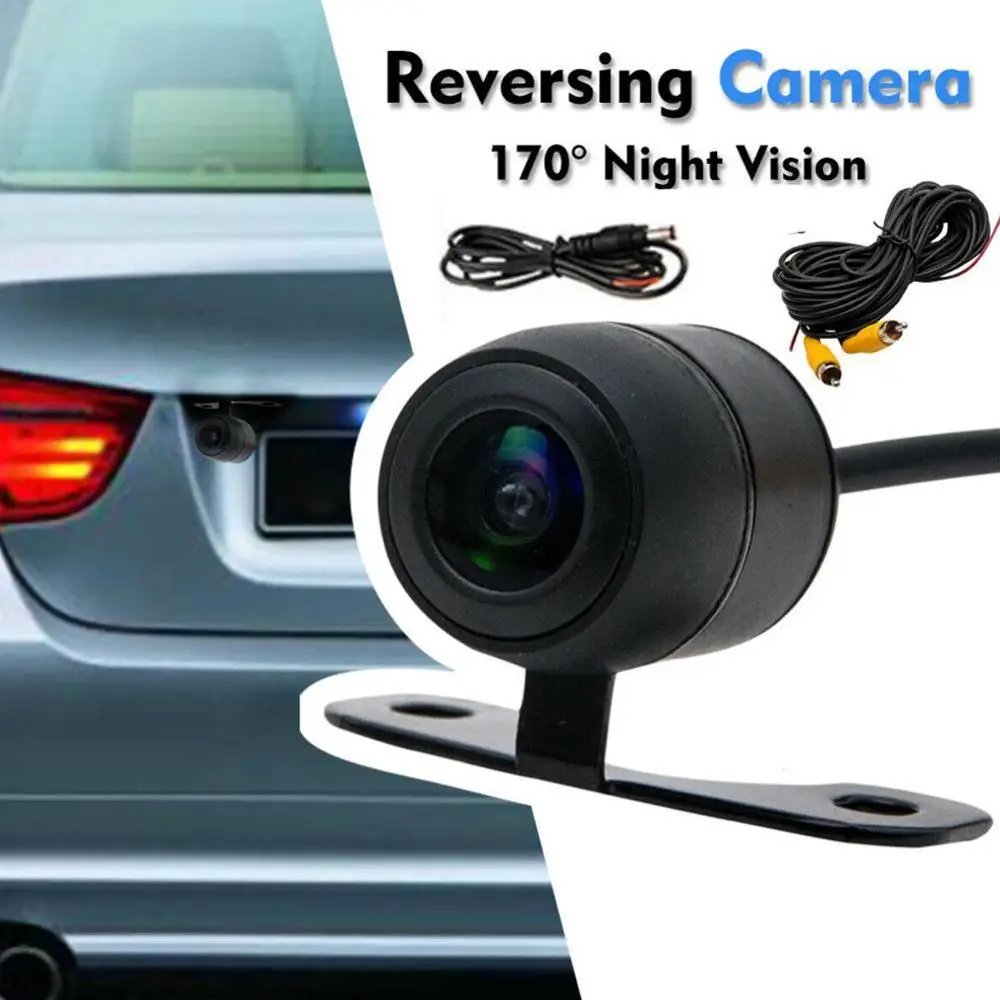 

High Quality 2019 NEW Car Rear View Camera 4 LED Night Vision Reversing Auto Parking Monitor CCD Waterproof 170 Degree HD Video