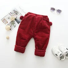 В году, новые стильные бархатные клетчатые штаны в Корейском стиле детские брюки с хлопковой подкладкой отправить медведь кулон