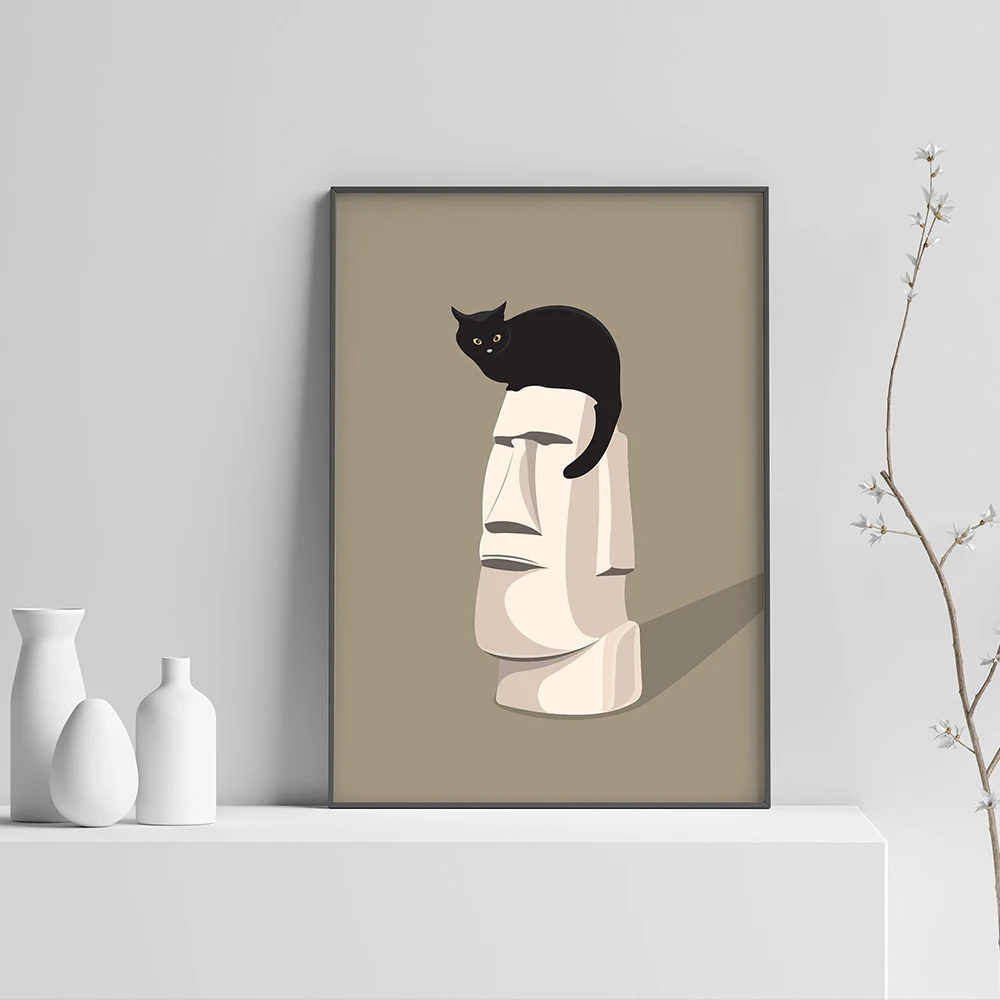 Moai Posters and Art Prints for Sale