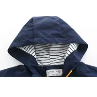 Jungen Frühling Herbst Mantel Jacke mit Kapuze – Bild 5