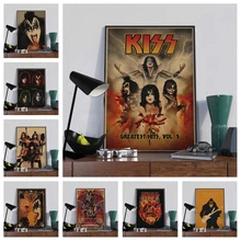 

5D DIY Diamond Painting Kiss Band Mosaic Embroidery Metal Rock Singer Full Drill Cross Stitch Handicraft Rhinestone Home Decor