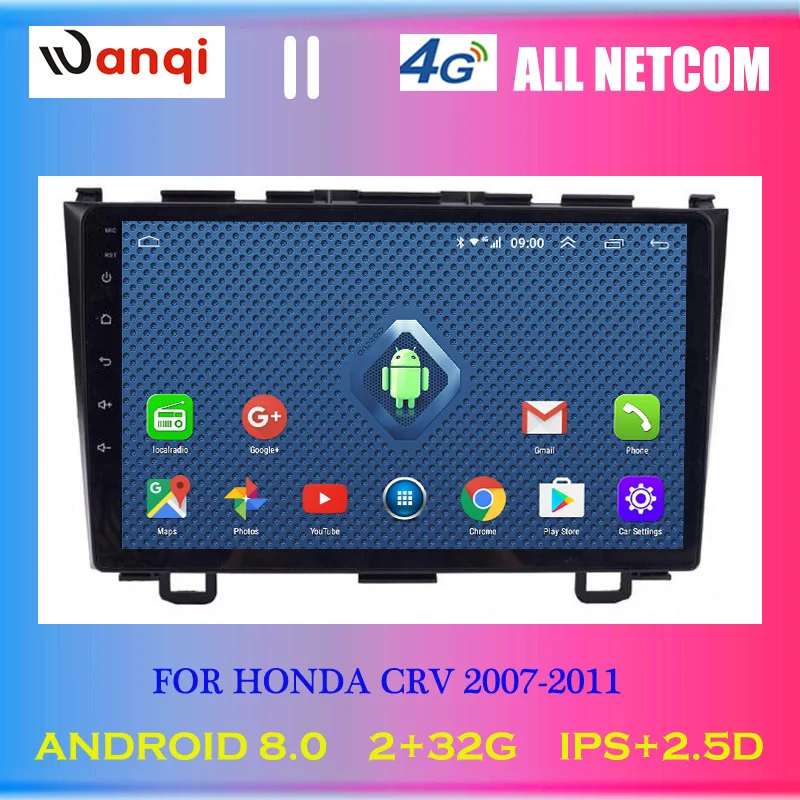 

4G Lte All Netcom 9 Inch Android 8.0 Auto Stereo Multimedia Player For Honda CRV 2007-2011 Car DVD GPS Navigation System
