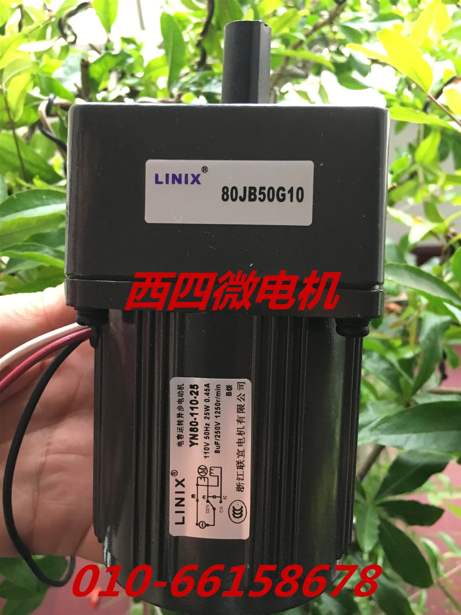 Электрический мотор LINIX 80JB50G YN80-110-25 80JB50G10