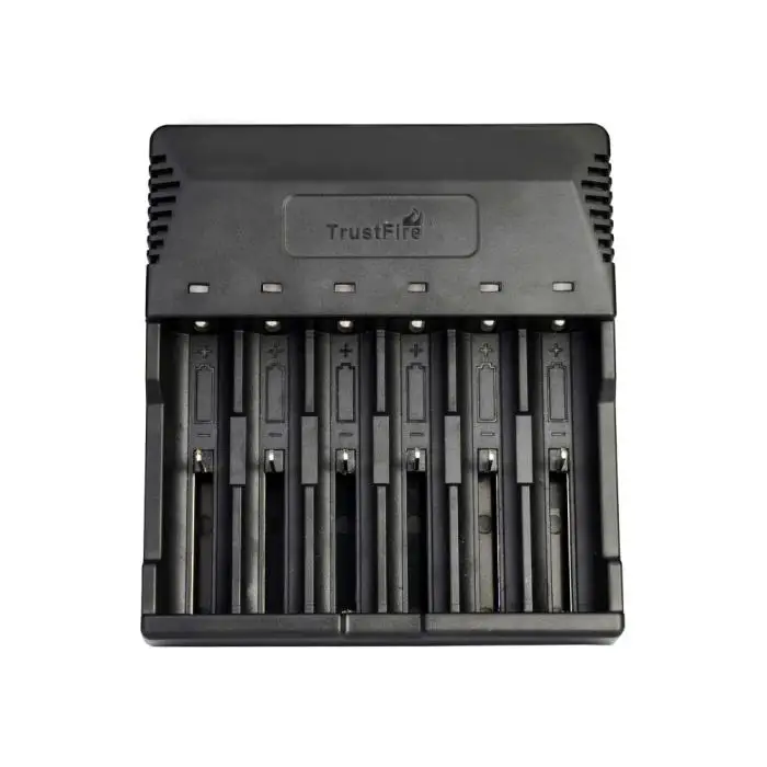 TrustFire TR-012 универсальное Цифровое зарядное устройство интеллектуальное 6 слотов зарядное устройство для 18650 18350 16340 14500 AA AAA литиевые батареи