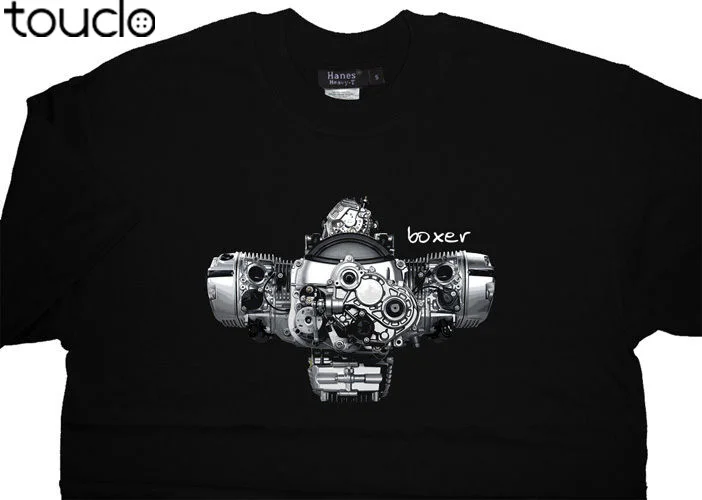 Мужские летние хлопковые футболки Boxer Engine R1200Gs 1200 Gs R Adventure R1200Rt R1200R | Мужская одежда