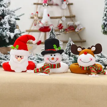 

Christmas Decorations Luminous Hanging Bell Brooch Badge Old Man Snowman Bear Christmas Gift