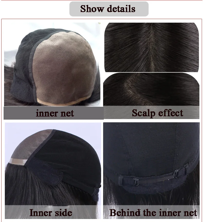 DIFEI парик ручной работы короткие прямые волосы синтетический парик Подходит для белых волос и выпадения волос для женщин среднего возраста и пожилых женщин
