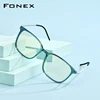 FONEX Anti Blue Light Blocking Glasses Women Antiblue UV Protection Computer Eyeglasses Men FAB010 (Nylon Frame B Titanium Arm) ► Photo 2/6