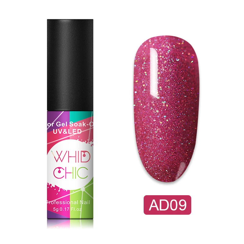 AD09 WHID CHIC Магнитный 5D кошачий глаз УФ-гель для ногтей Магнит лак для ногтей нефритовый эффект УФ-гель лак для ногтей DIY Дизайн ногтей - Цвет: AD09