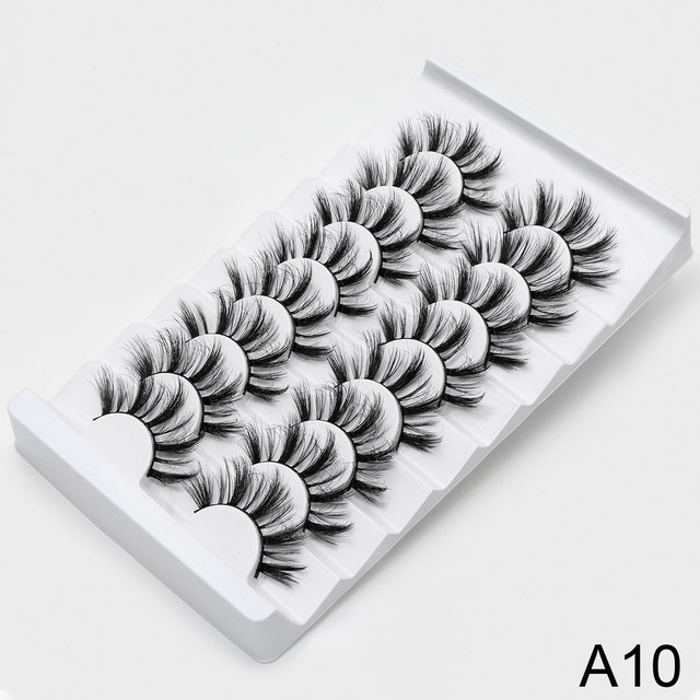 3D Faux Mink Lashes Natural False Eyelashes Dramatic Volume Fake Lashes Makeup Eyelash Extension Silk Eyelashes