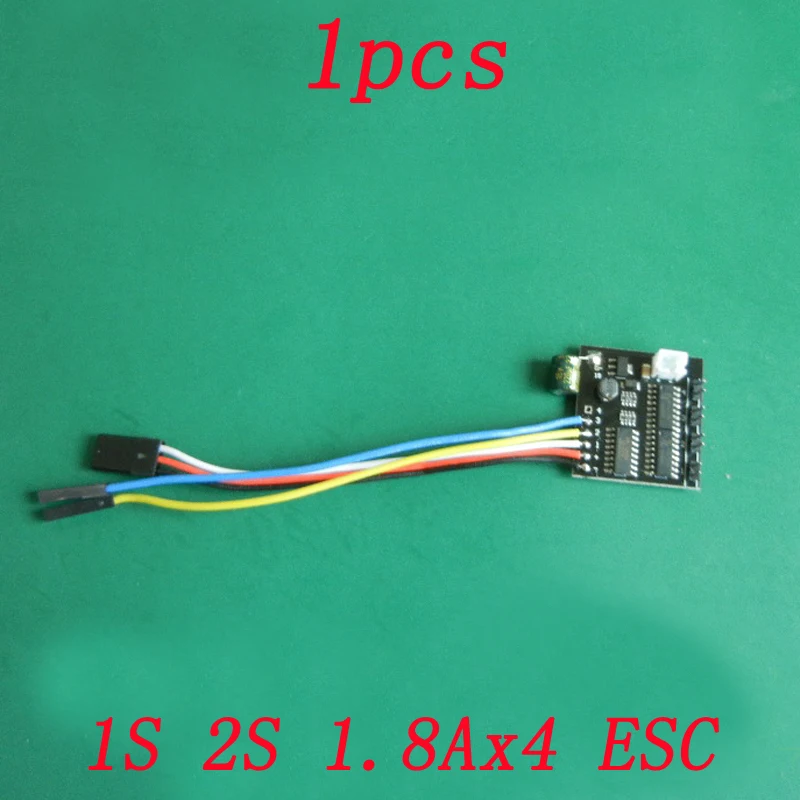 1 шт. модель всенаправленного автомобиля 1.8A 4CH ESC DIY игрушки модифицированный электрический регулятор скорости 1S(3,7 V) 2S(6,5 V-10 V) w/BEC для RC автомобилей
