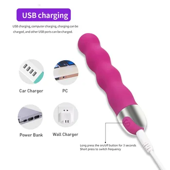 USB Rechargeable Wireless Dildos AV Vibrator Magic Wand for Women Clitoris Stimulator G-spot orgasm Goods Sex Toys for Adults 18 4