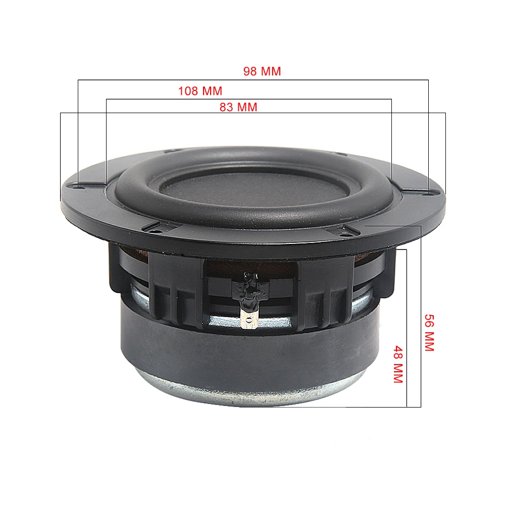 AIYIMA 4 Inch Full Range Speaker Driver 8Ohm 60W Bookshelf Loudspeaker DIY Power Amplifier Home Theater Sound Audio Speakers