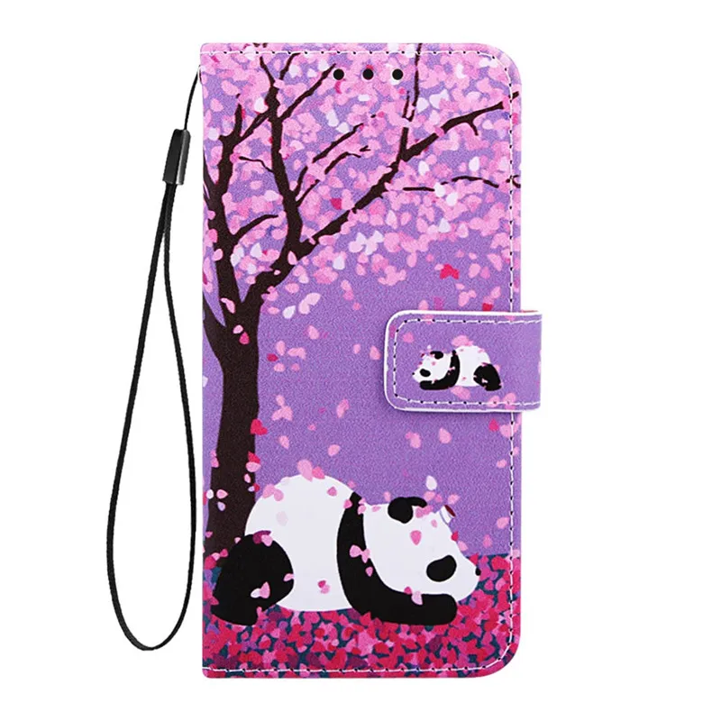 sFor Samsung Galaxy A30s Case on for Coque Samsung A30s A 30S SM-A307F Cover Animal Luxury Magnetic Flip Leather Phone Case Etui - Color: E