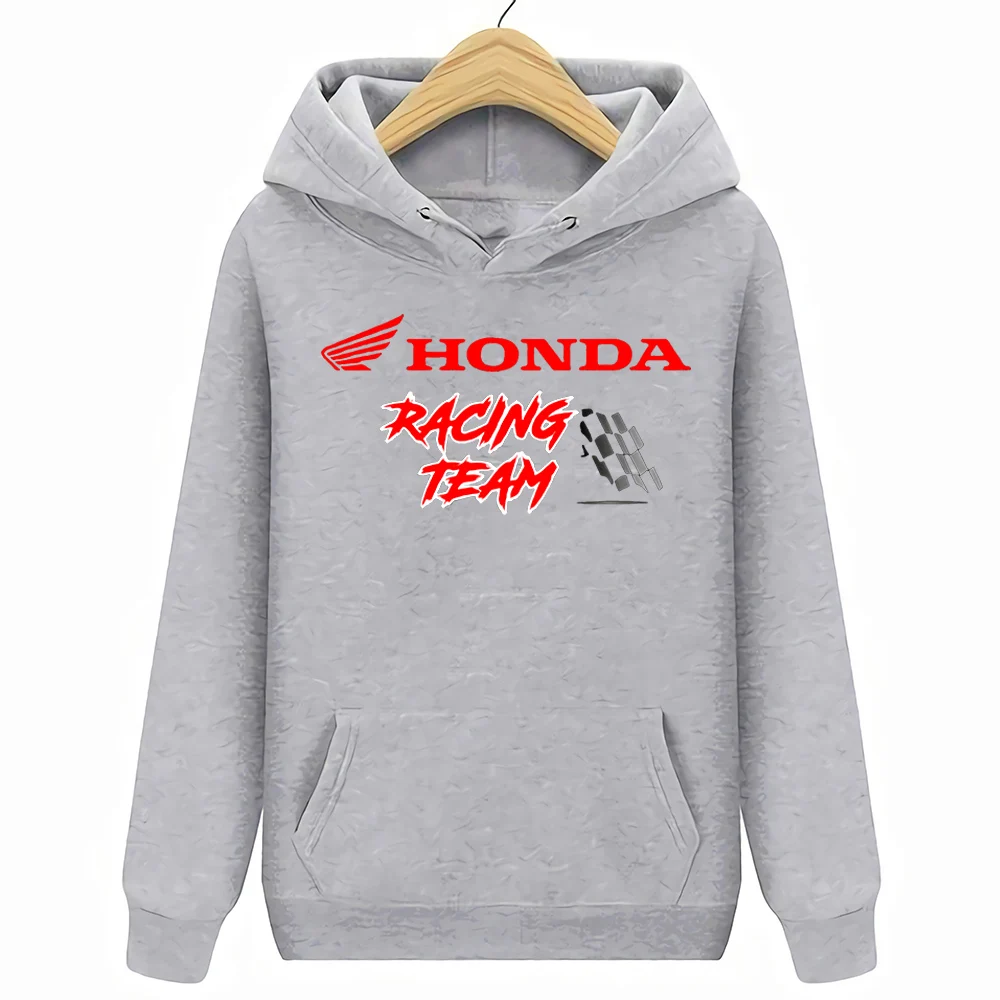 Новая команда гоночных толстовки HONDA HRC гоночная команда - Цвет: Серый