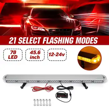 

45.6" 234W LED 12V 24V Truck Car Strobe Light Light Bar Led Bar Flashing Beacon Light Roof Emergency Warning Lamps 21 Modes