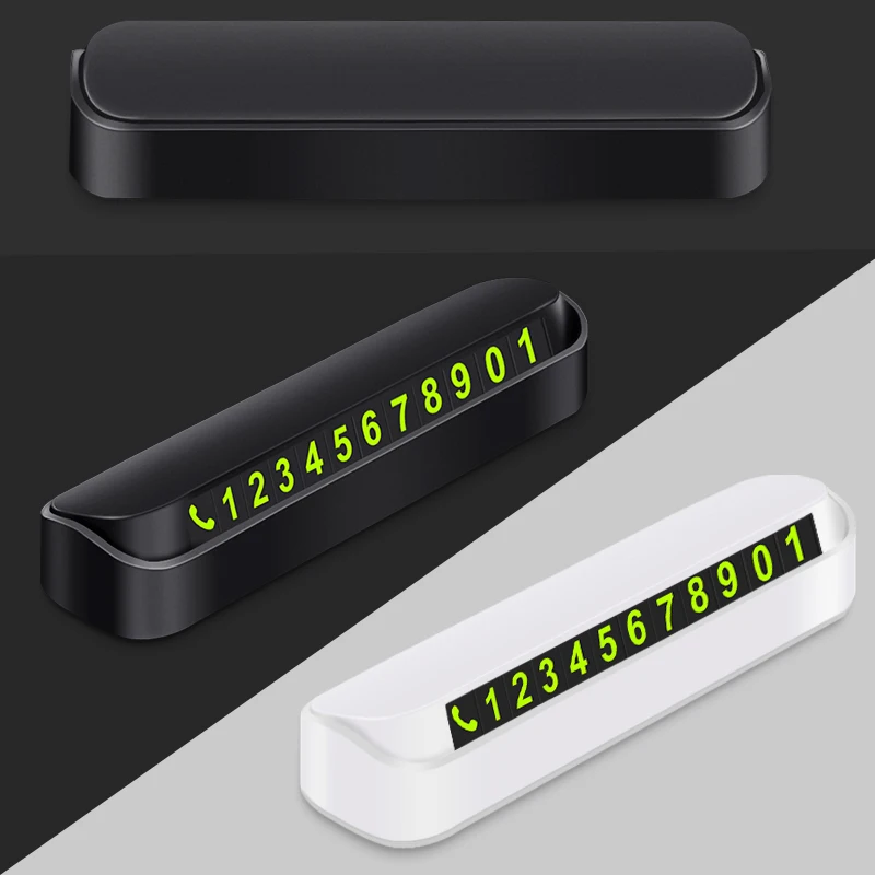

Car Temporary Parking Card Phone Number Card Magnetic Phone Number Plate Car Park Stop In Car-styling Automobile Accessories