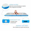 Air Track Tumbling Mat For Gymnastics Inflatable Airtrack Floor Mats With Electric Air Pump For Home Use Cheerleading Training 2