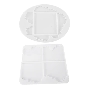 

DIY Crystal Glue Mold, Irregular Table, Coaster, Whole Board, Decorative Base Silicone Mold