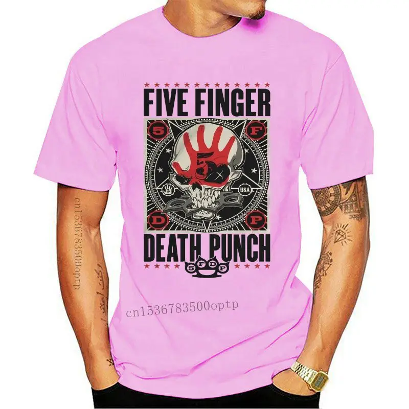 Новинка летняя мужская белая футболка с коротким рукавом размера плюс Death Punch FFDP