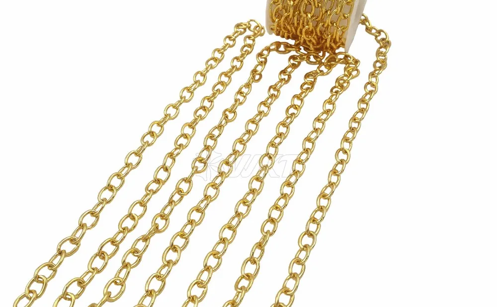 gold brass chain DIY design 