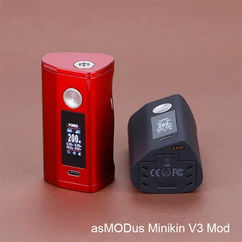 

G-taste asMODus Minikin V3 200W Box Mod Powered By dual 18650 batteries GX-200-UTC Chipset Touch Screen Vape Mod Vaporizer