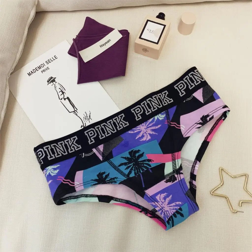 PINK Multi Colors new thickening arrival elastic good mid waist Sexy Cotton Women Panties