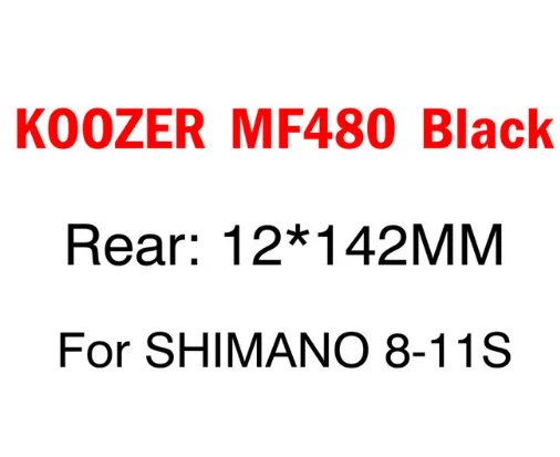 KOOZER MF480 ступица 6 подшипников 24 т трещотка 32 отверстия быстрый выпуск через ось горный велосипед Массажер для 8-11S XD100* 135 142*12 мм - Цвет: Black 12x142mm