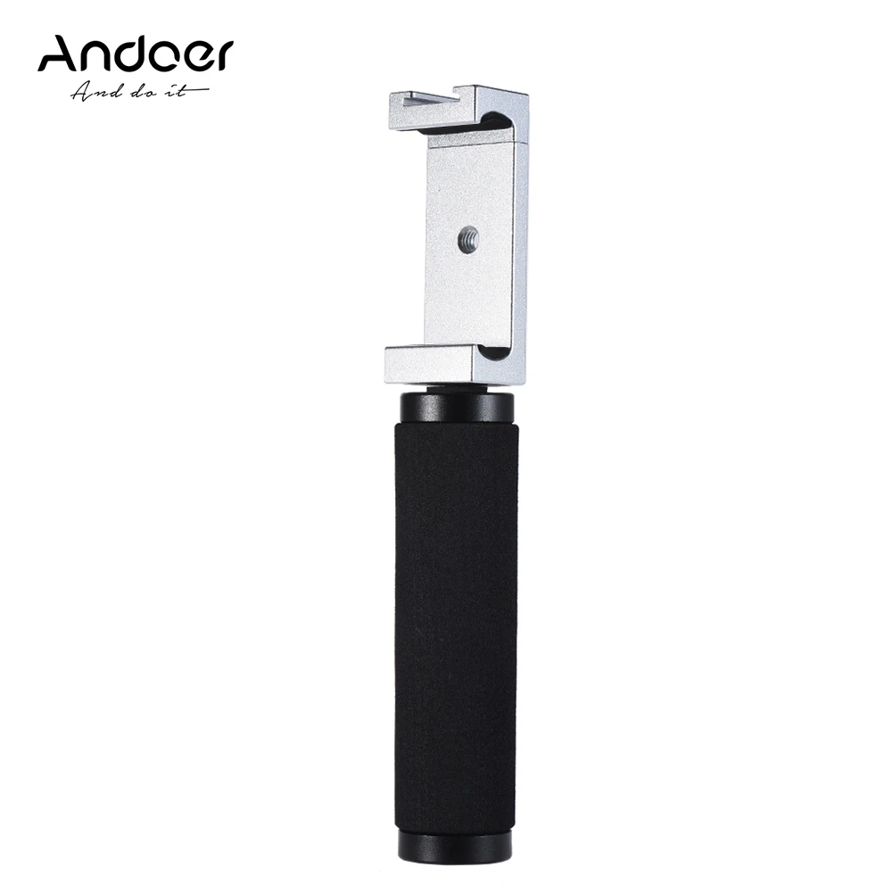 Andoer Телефон Штатив Адаптер и ручка смартфон кронштейн Держатель клип с холодным башмаком для iPhone samsung sony