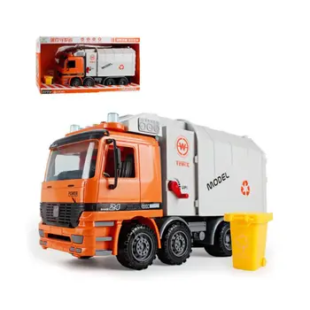 

Children Simulation Inertia Engineering Cleaner Truck Model with Music Light Toy