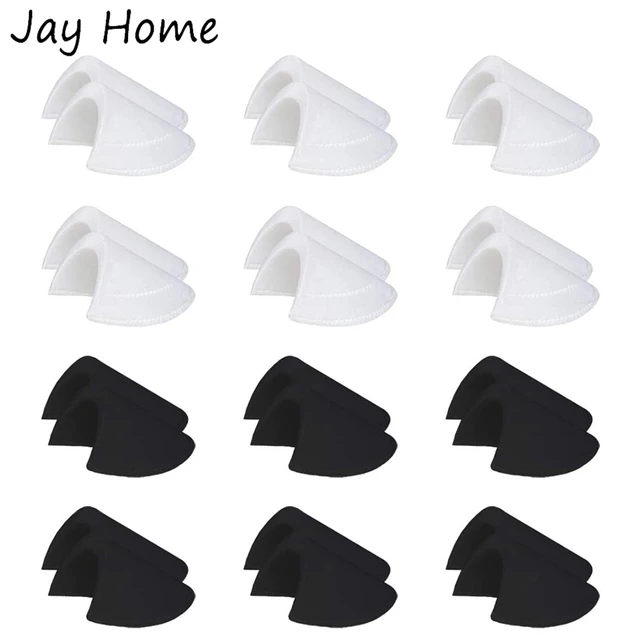 Shoulder Pads 4 Pairs, Sponge Shoulder Pads Cotton Shoulder Pad Shoulder  Enhancer Sewing Foam Pad Covered Set-in Insert for Women Men Jacket Blazer