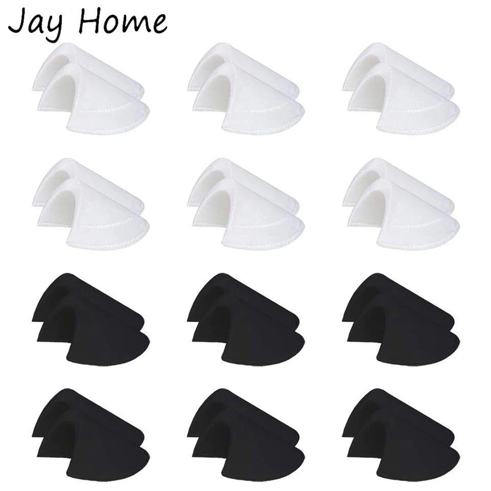 Schoudervullingen - 3 paar spons ademende ingezette pads, kleding schouderversterker voor blazer pak jas kleding, schuimpads voor hellende hoge lage schouders