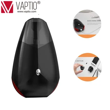 

Vaptio ET AUTO Vape Kit 550mah Built In 12W Vaper Cigarette 3pc 1.5ml Pod TOP Filling Atomizer Bottom Fill LED Tail Light 2ohm