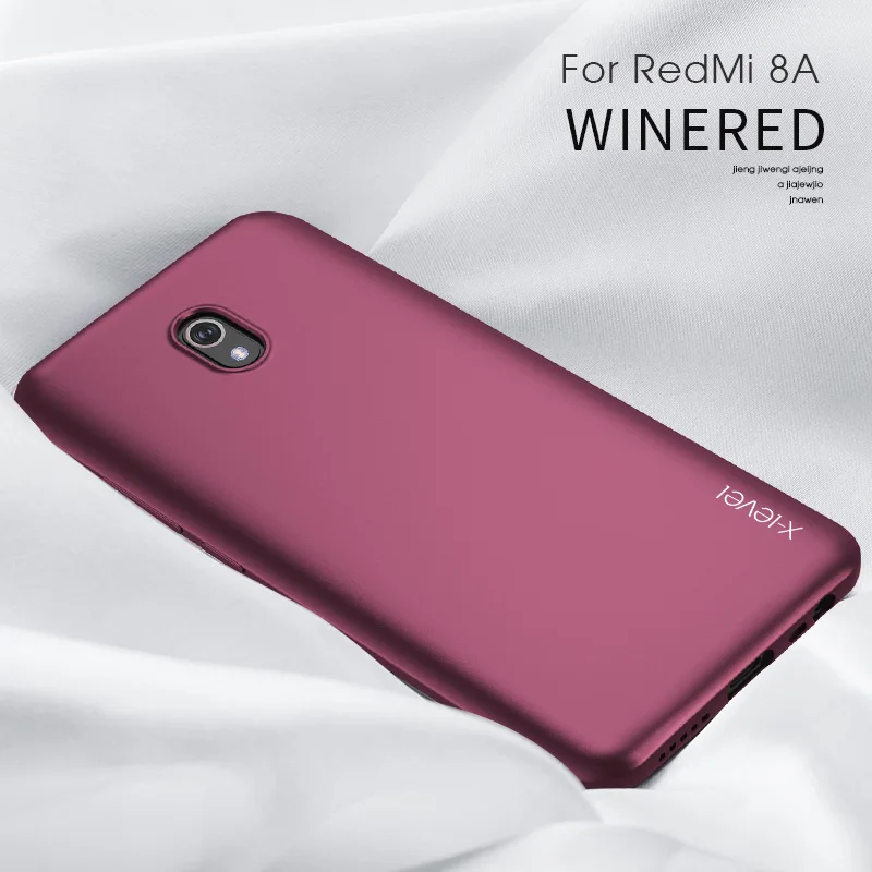 X-Level, мягкий силиконовый чехол для Xiaomi Redmi Note 8 Pro 8A X Level, Ультратонкий матовый ТПУ защитный чехол - Цвет: Wine red