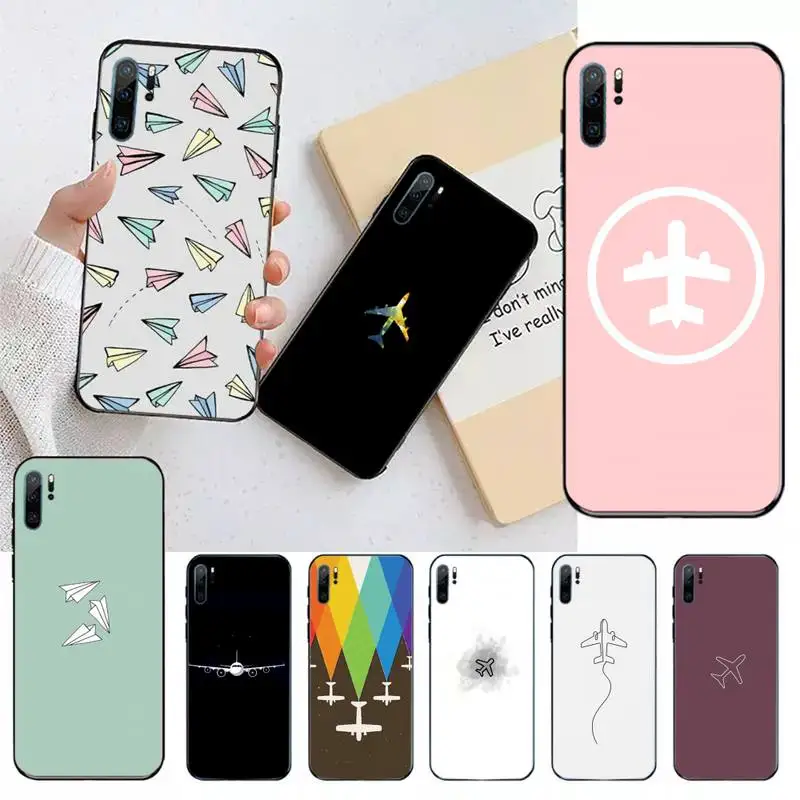 

The World Paper Plane Aircraft Phone Case For Huawei honor Mate P 9 10 20 30 40 Pro 10i 7 8 a x Lite nova 5t