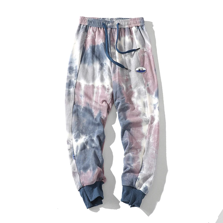 Men Street Tie Dye Sweatpants Harajuku 100% Cotton Comfortable Pants Joggers 2021 New Arrivals High Quality Trend Track Pants khaki uniform pants